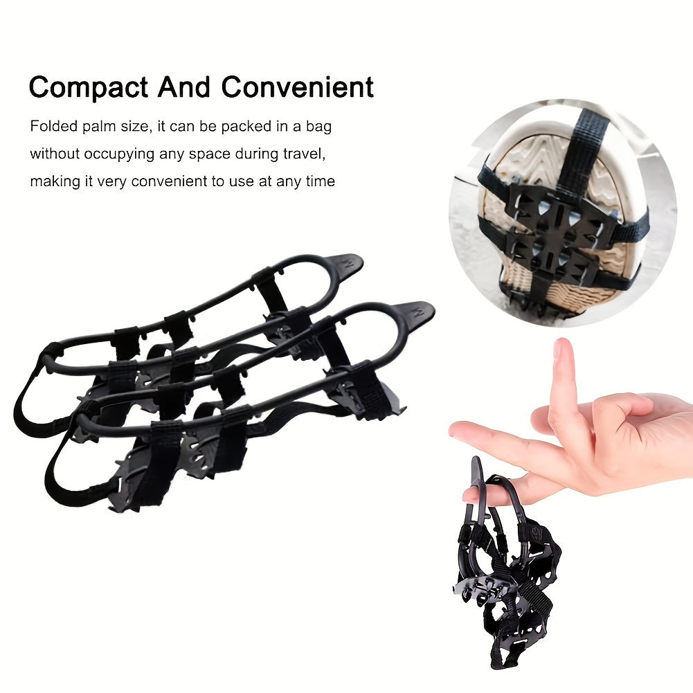 24-Tooth Anti-Slip Crampons – Perfect for Hiking, Climbing, and Winter Sports
