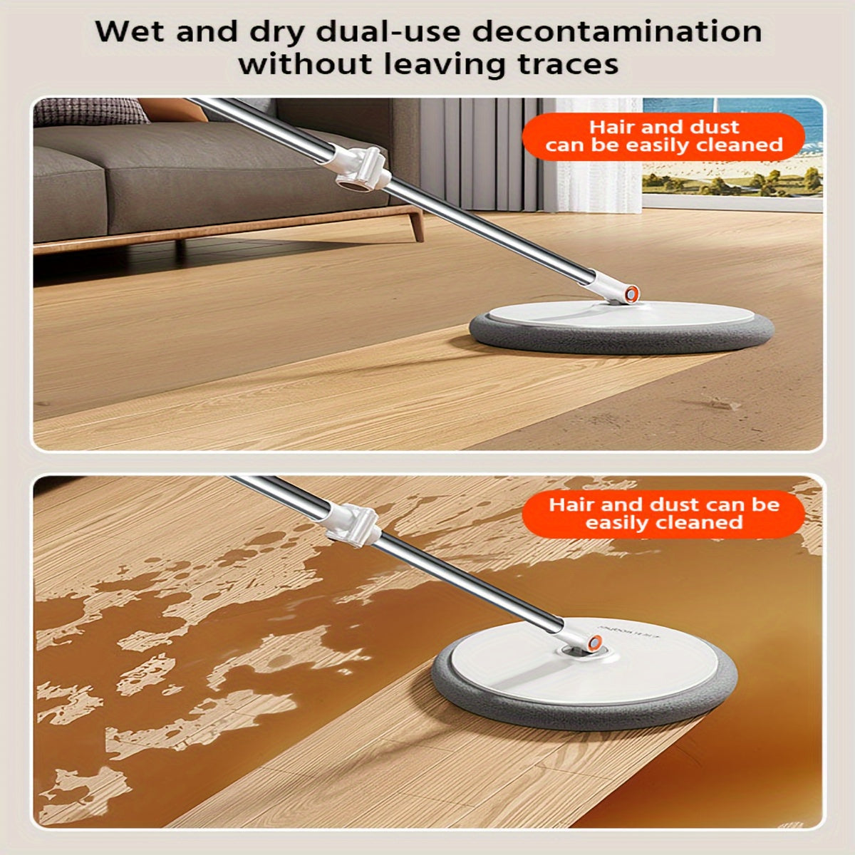 FlexiClean Spin Mop Set – Hands-Free, Adjustable, and Efficient Cleaning