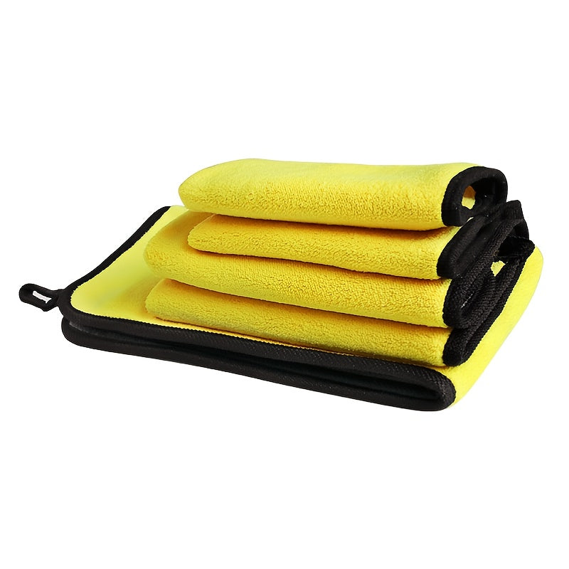 Double-Sided Coral Fleece Car Wash Towel – Soft and Absorbent for Shine