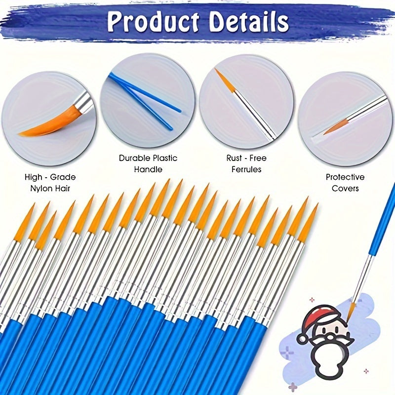 Professional Brush Set – Suitable for Oil, Acrylic, and Watercolor Painting