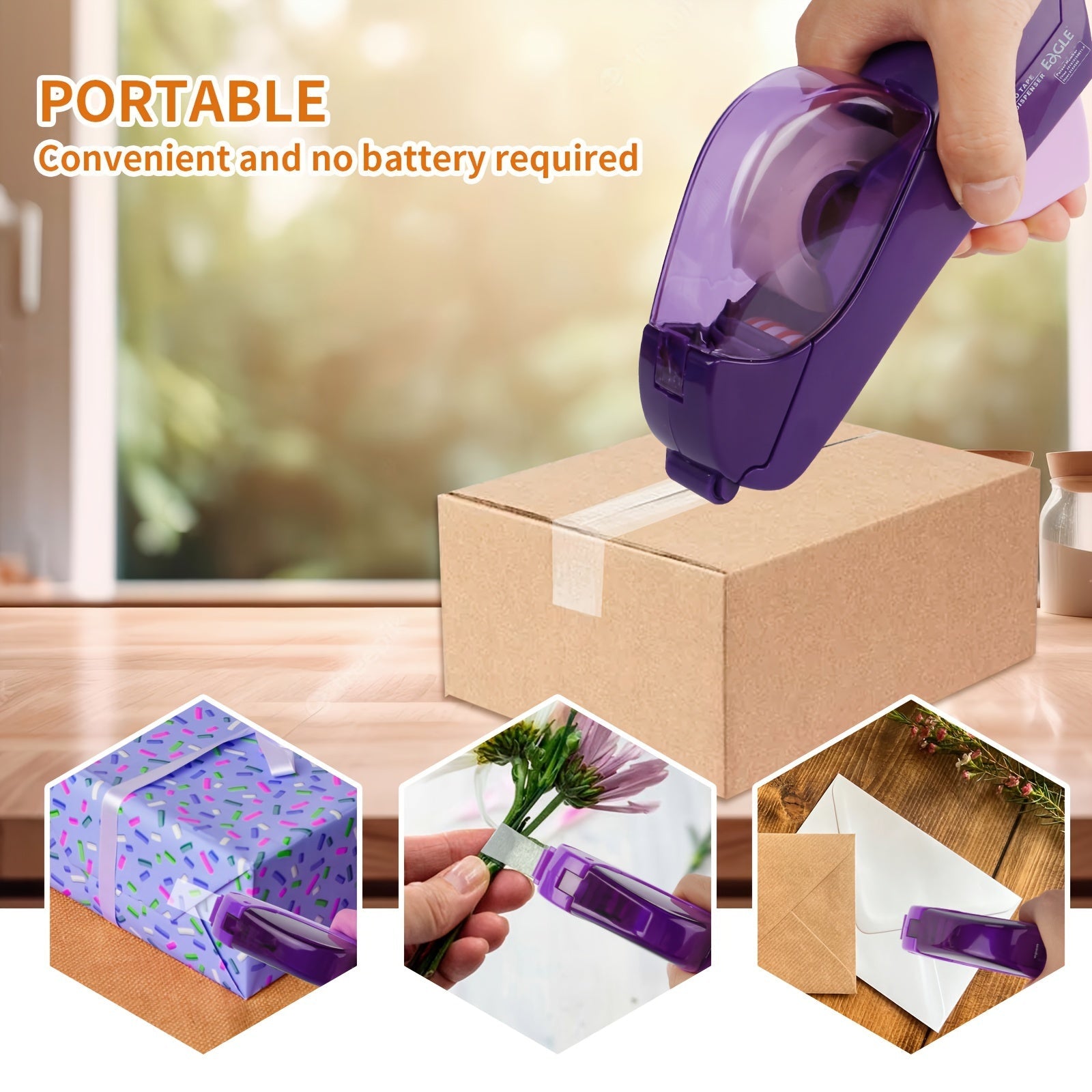 QuickSeal Tape Dispenser – Super Fast Adhesion with One Hand