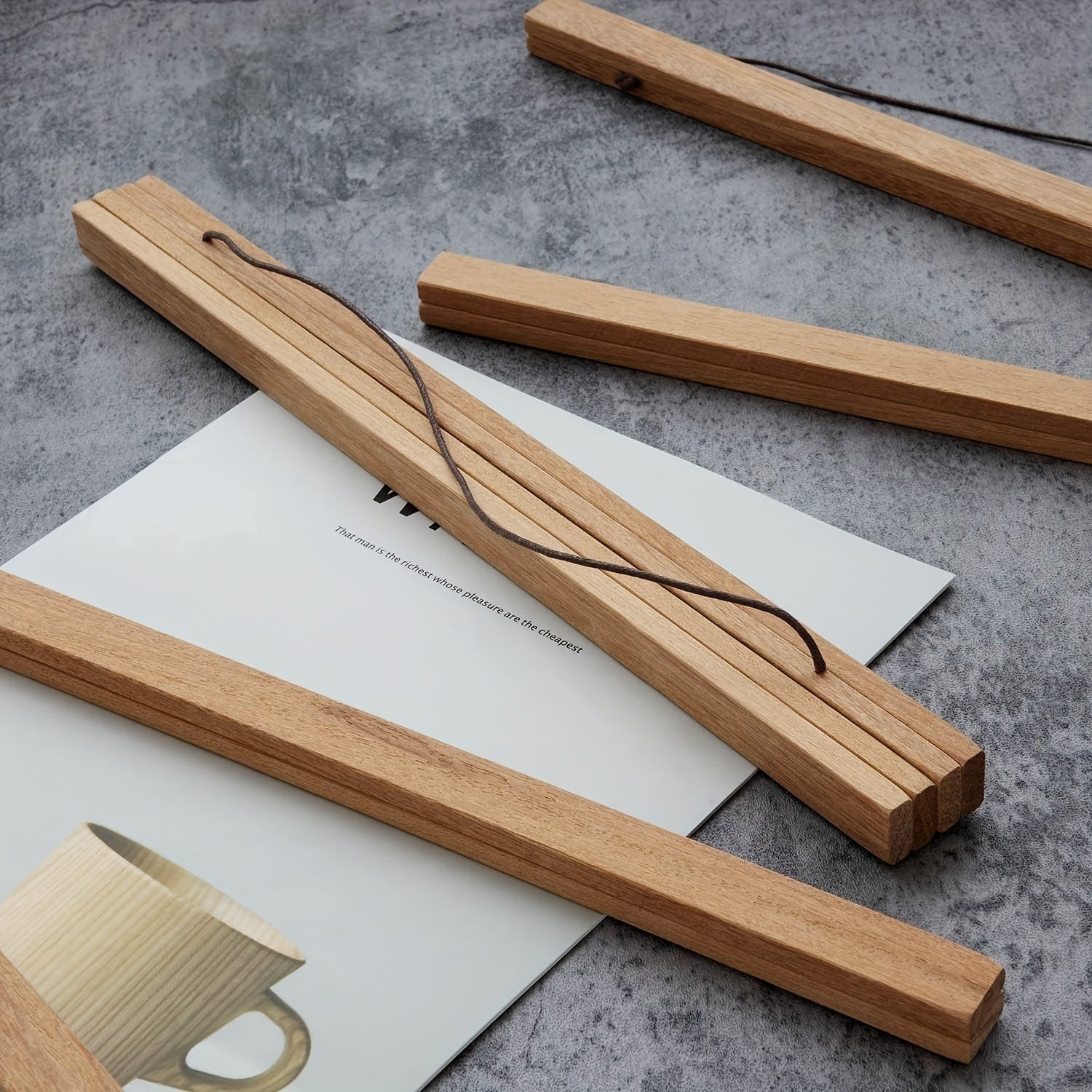 Magnetic Wooden Poster Hanger – Simple and Stylish Wall Decoration