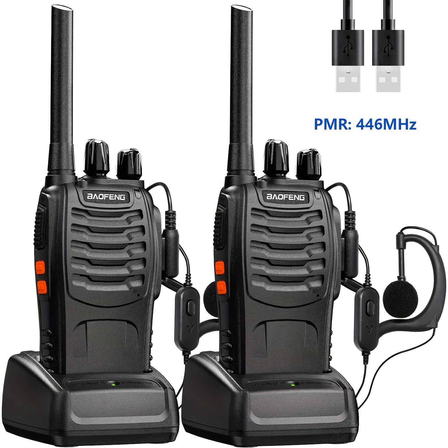 2 Pieces Portable Two-Way Radios – Reliable Communication for Hiking, Biking, and Climbing