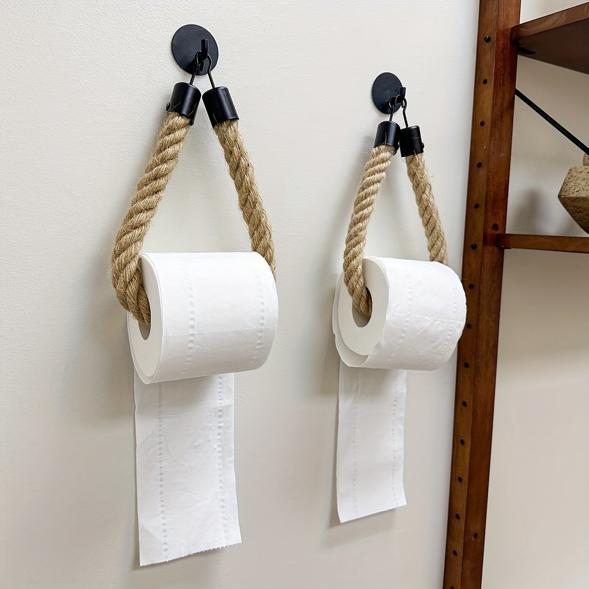 Hemp Rope Toilet Paper Holder - For Stylish Bathrooms