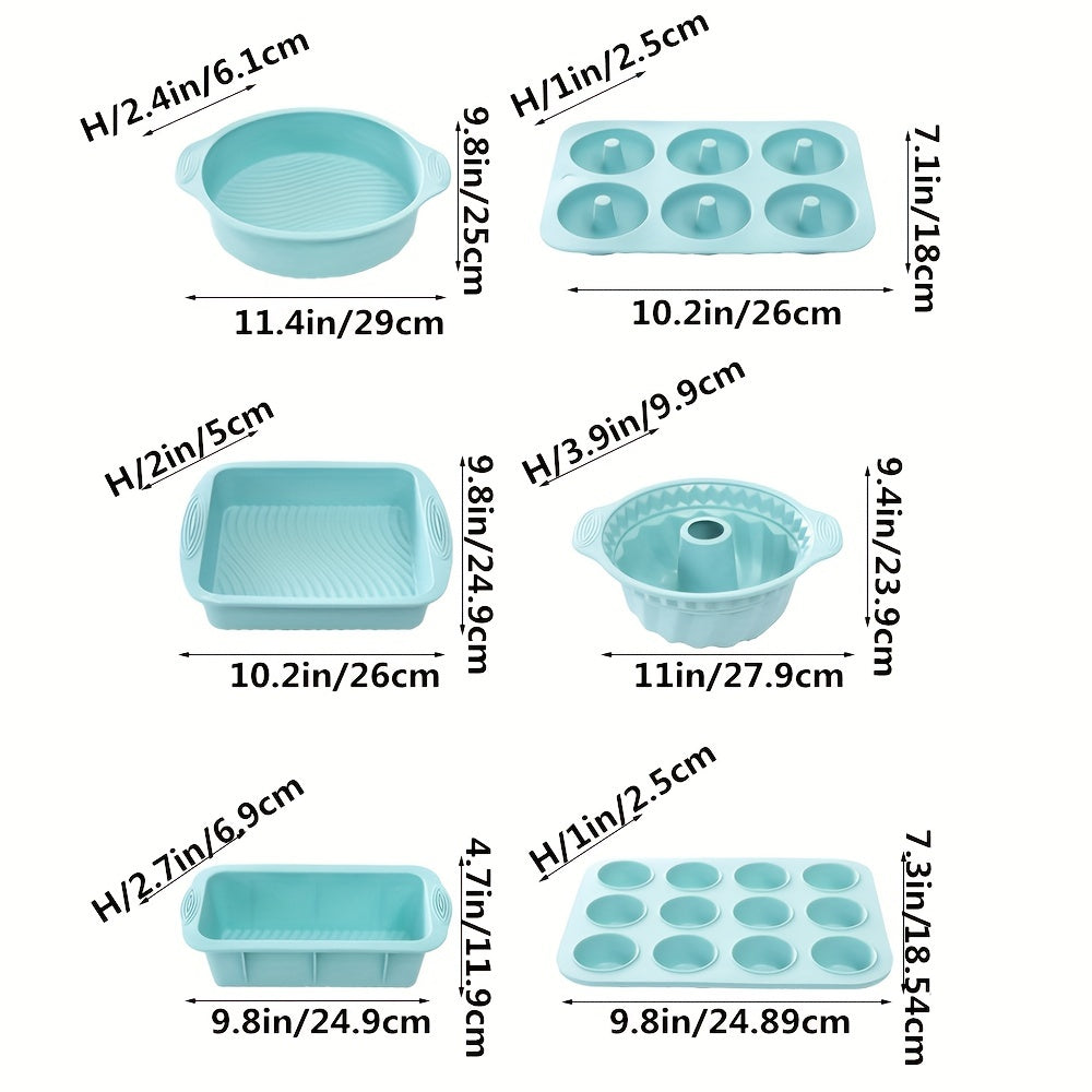 Complete Silicone Baking Mold Set – Flexible, Durable, and Easy to Use