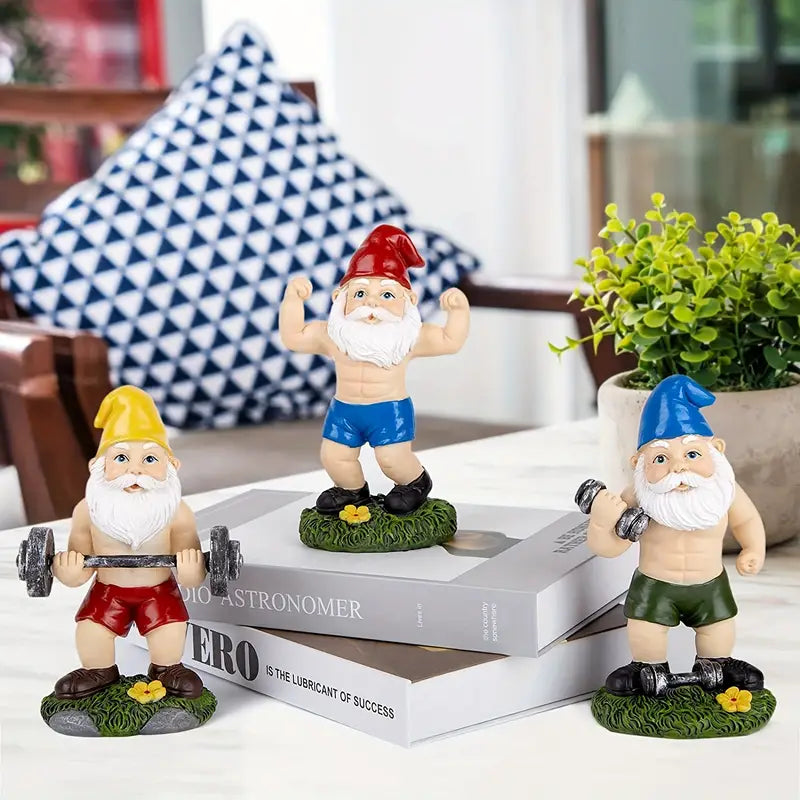 Sportive Dwarfs - Funny Garden Statues for a Playful Atmosphere