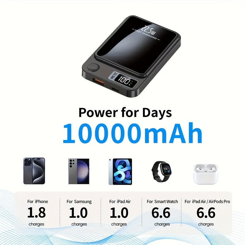 Magnetic Power Bank 10000mAh – Fast and Reliable