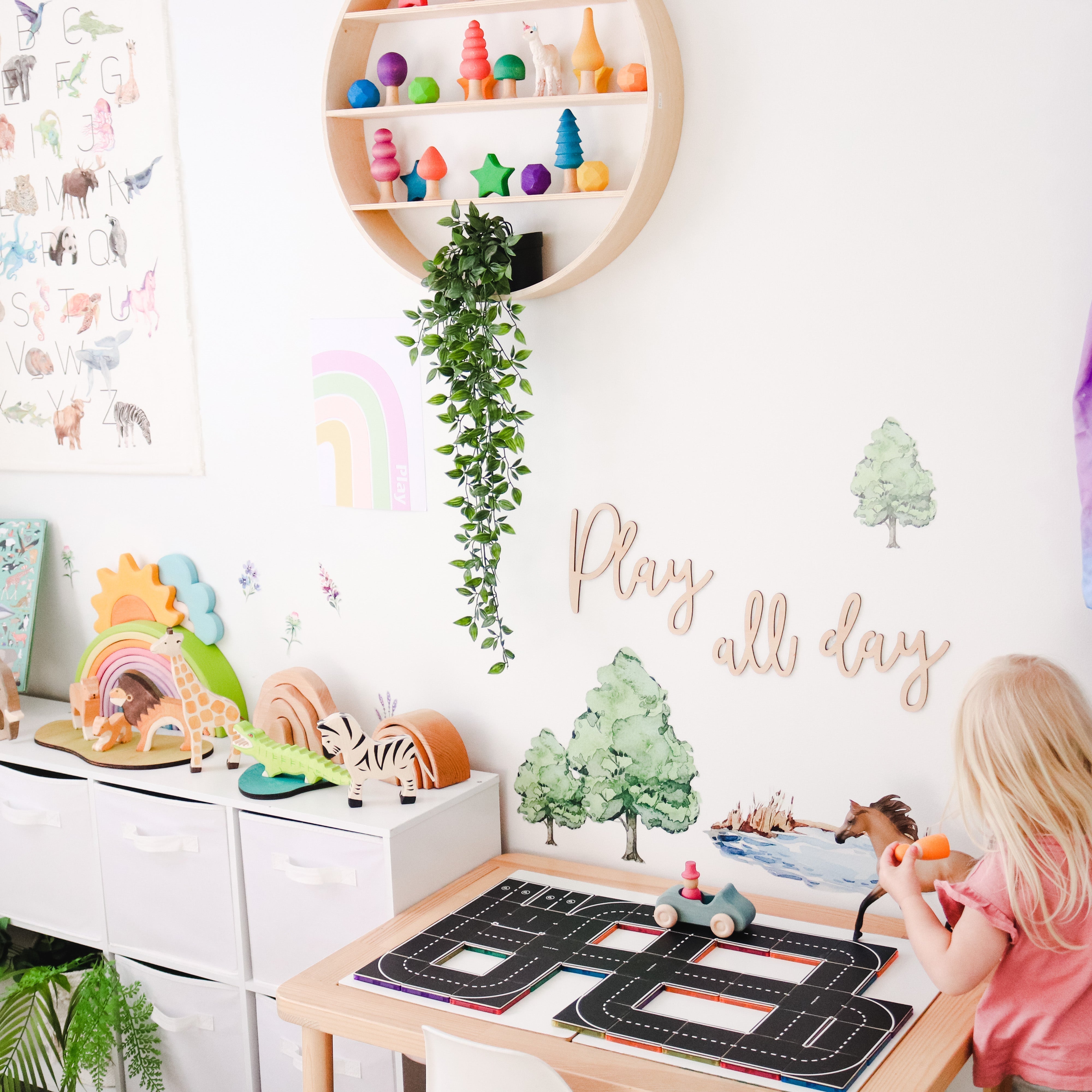 Magnetic Path Tiles - Creative Building Set for Kids