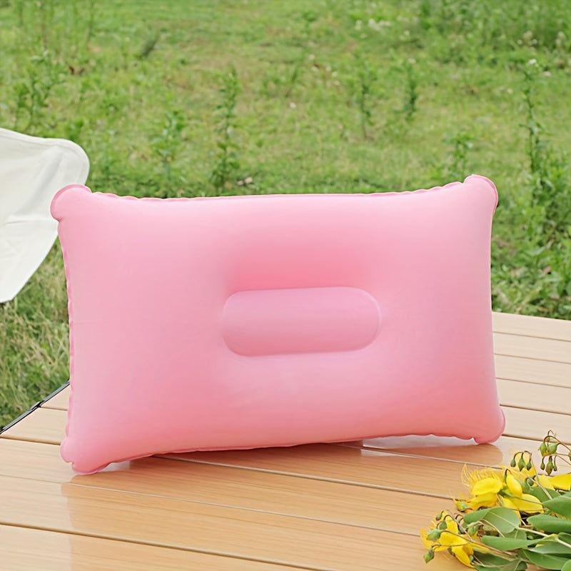 Inflatable Pillows for Camping and Travel - Set of 2 Soft, Portable Pillows