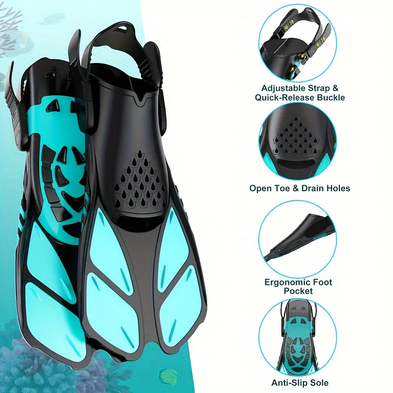 AquaFlex Snorkel Fins – Ideal for Swimming and Snorkeling