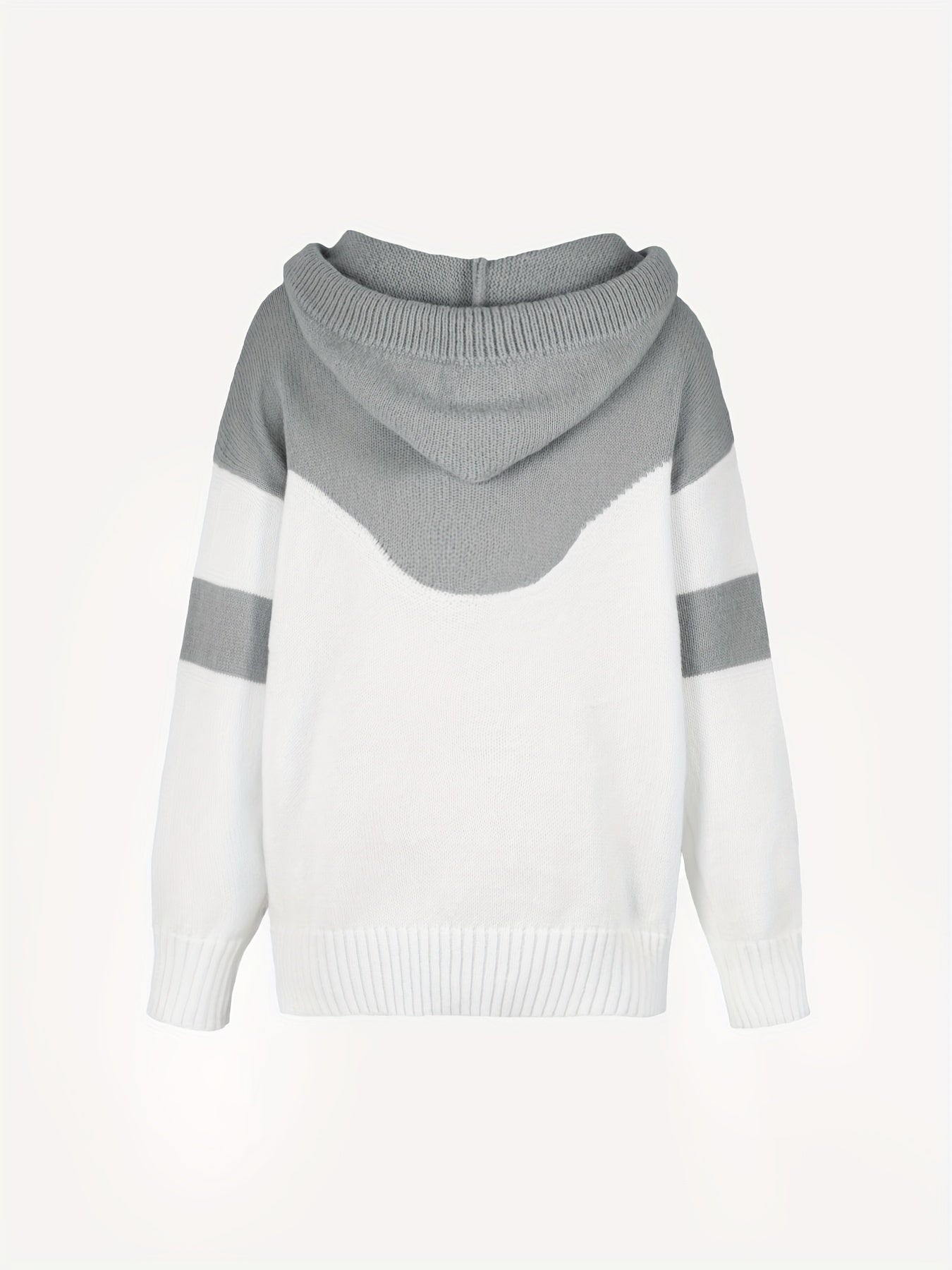 Ava Color Block Hoodie Sweater - Stylish and Comfortable for Women