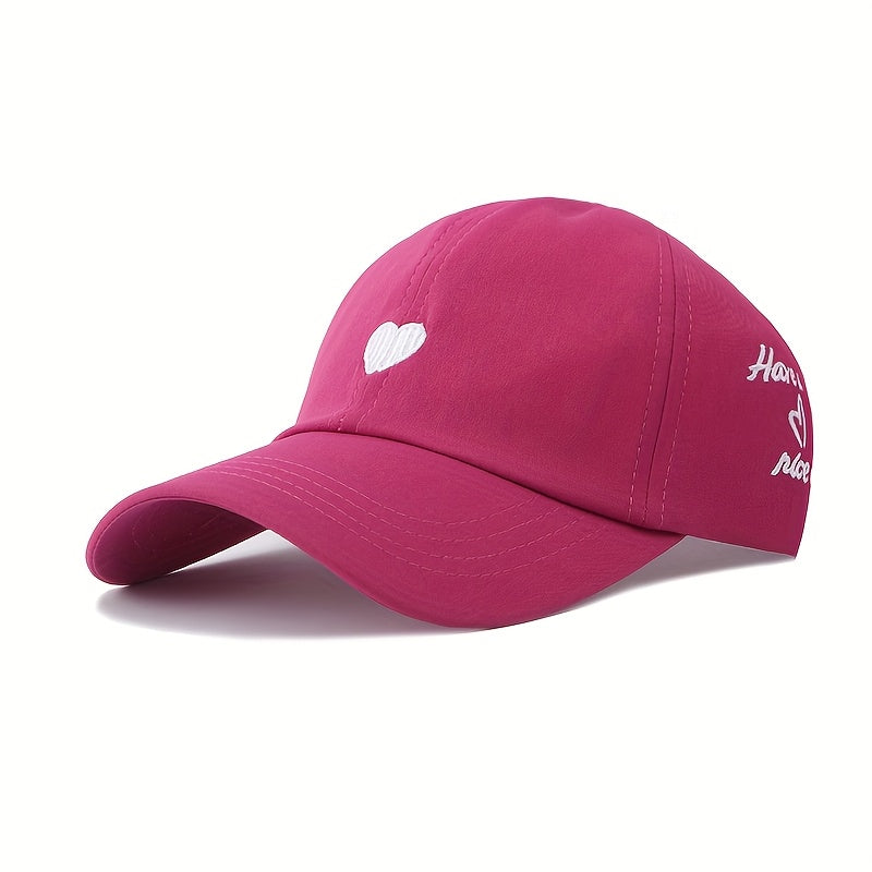 Ladies Baseball Cap with Ponytail Opening – Light and Breathable