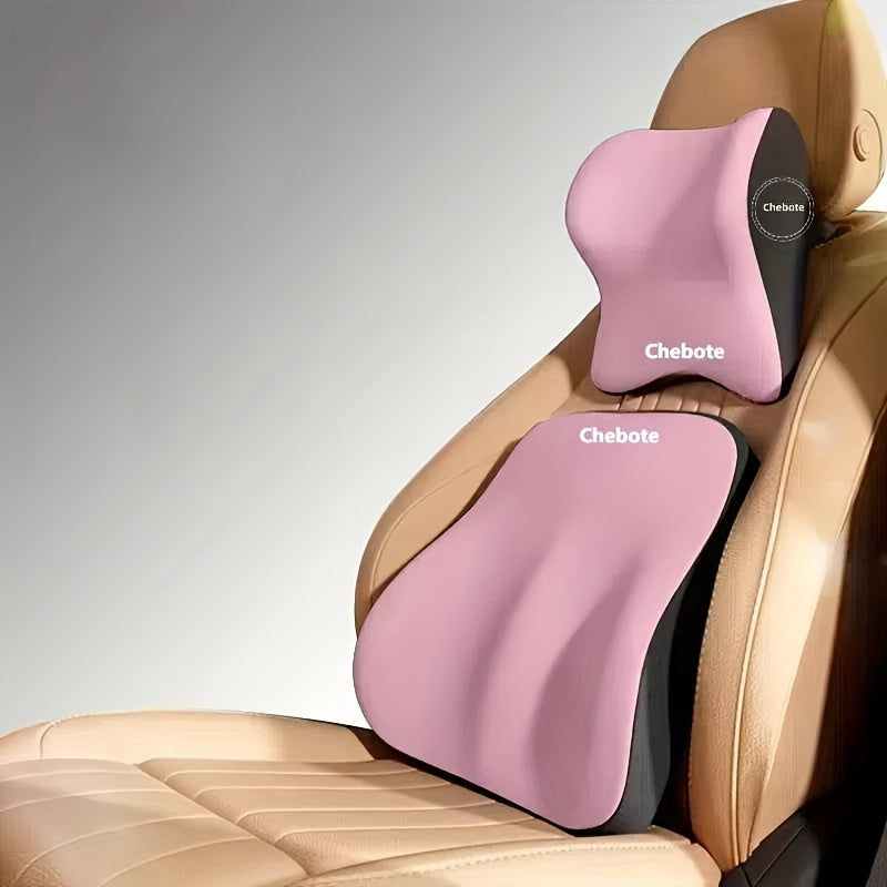 Ergonomic Car Seat Cushion Set – Memory Foam Lumbar and Neck Support