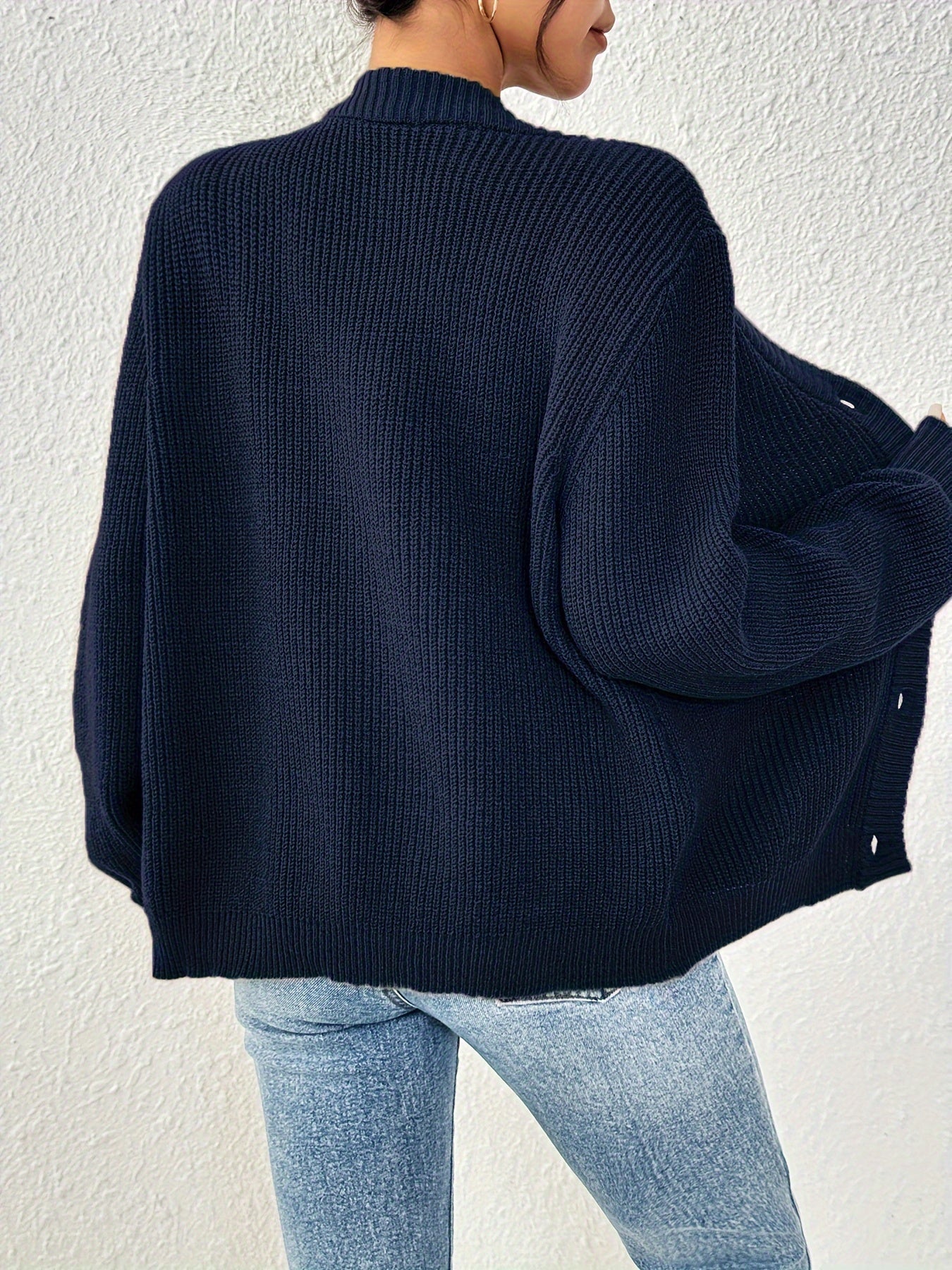 Autonomous Solid Knit Cardigan – Stylish and Warm for Spring and Autumn