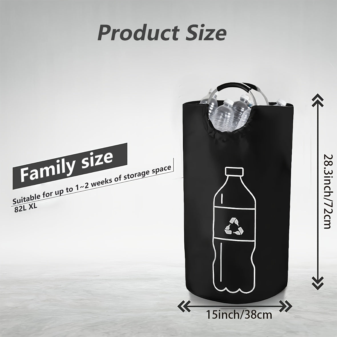 EcoMax Foldable Recycling Bin – Spacious and Durable Storage Solution