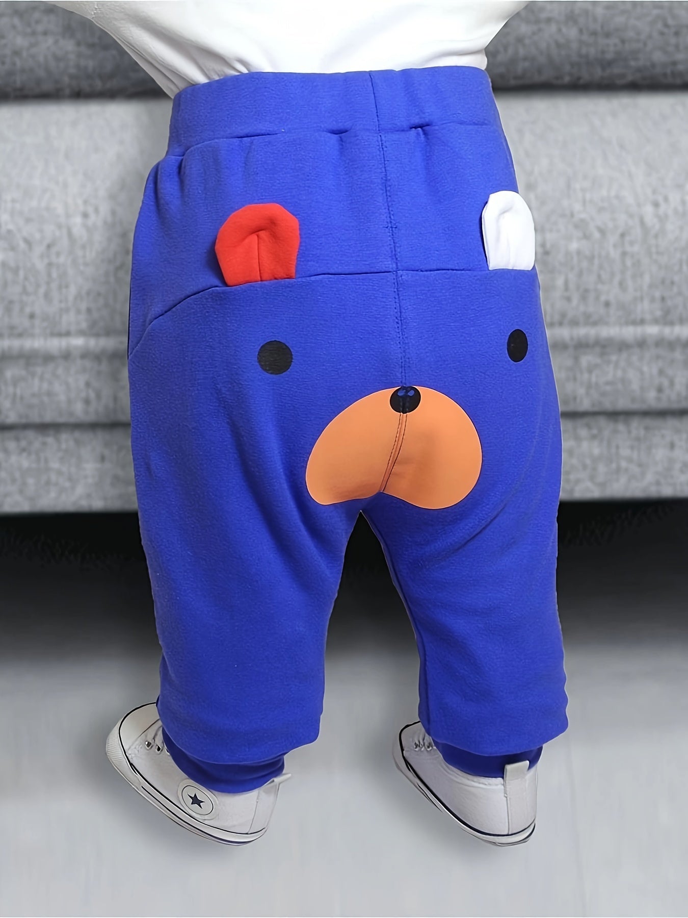 Cute Bear Jogging Pants for Babies – Ideal for Outdoor Adventures in Spring and Autumn