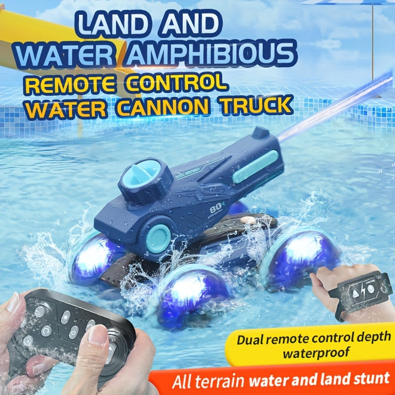 SplashRider Amphibious RC Water Cannon Truck – Splashing Play Fun