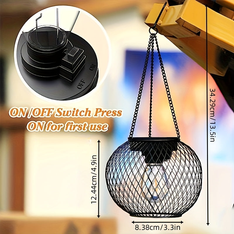 Wooden Solar Garden Lantern – Ideal for Evening Lighting in the Garden