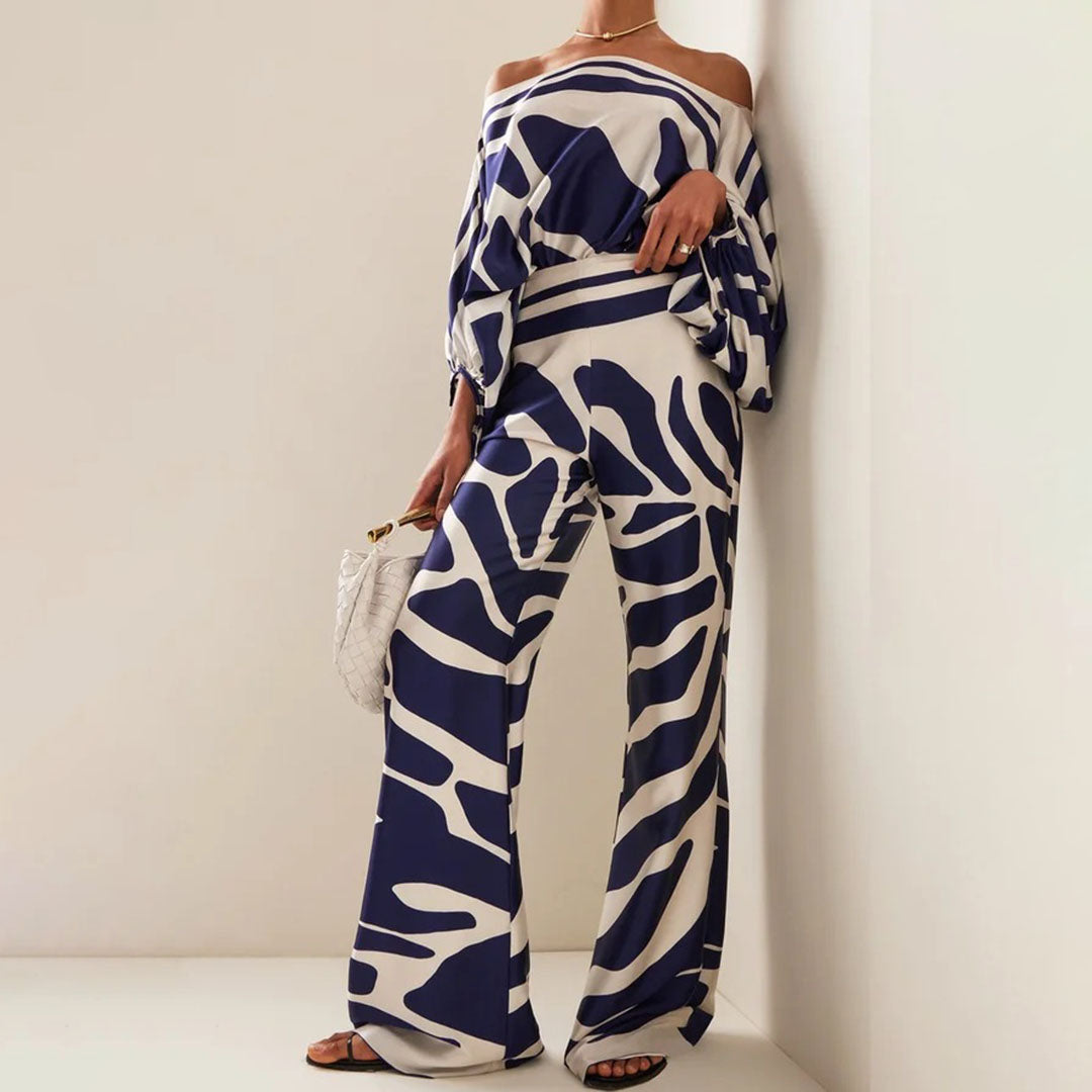 Chic Two-Piece Satin Set for Women – Feminine and Elegant