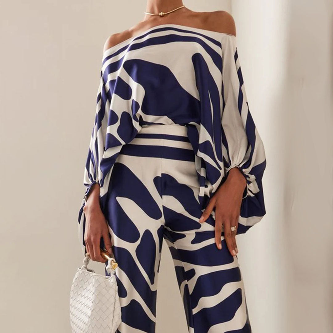 Chic Two-Piece Satin Set for Women – Feminine and Elegant