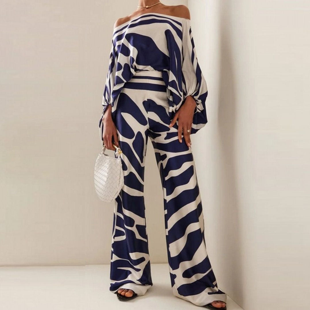 Chic Two-Piece Satin Set for Women – Feminine and Elegant