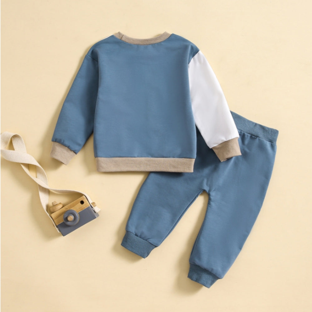 Trendy Boys Tracksuit – Comfortable Colour Block Design