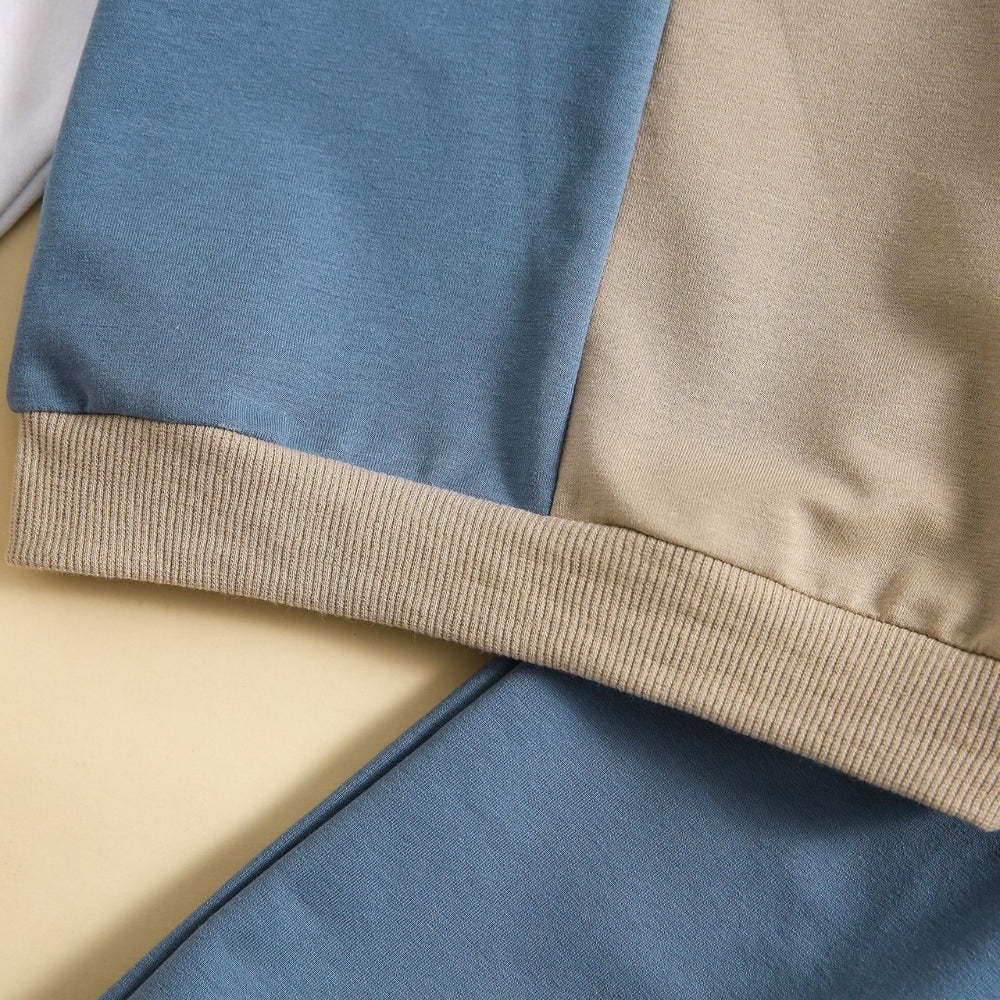 Trendy Boys Tracksuit – Comfortable Colour Block Design
