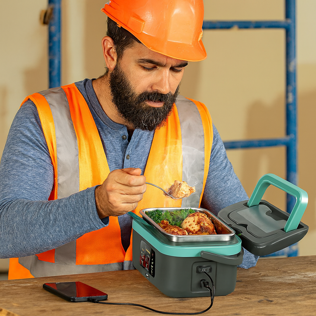 Electric Lunch Box with Battery – Warm Food on the Go and at Work