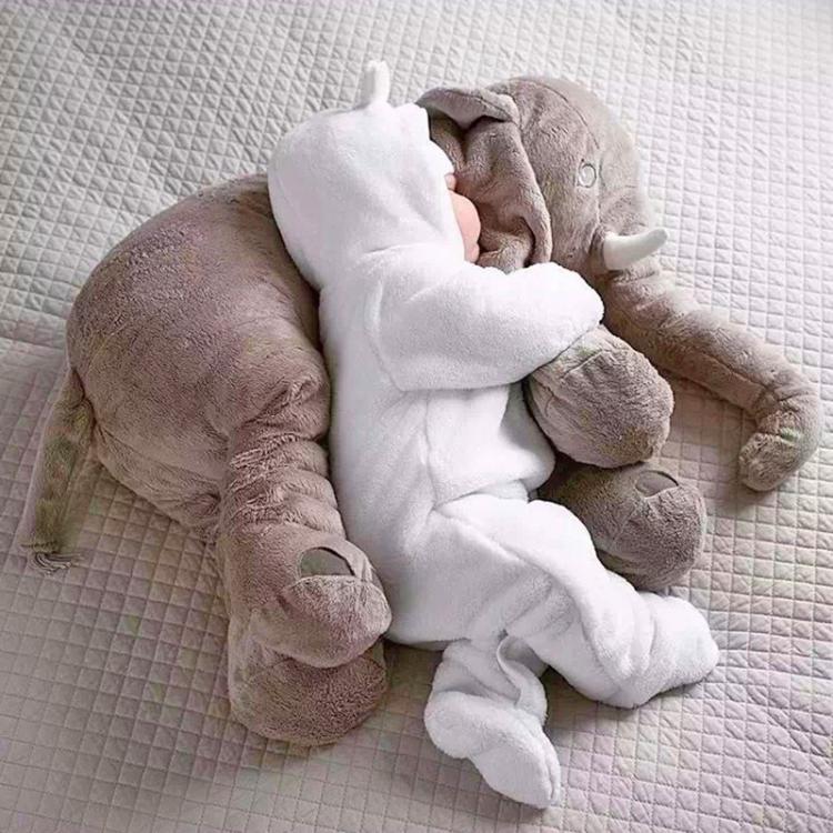Elephant Cuddle Baby Pillow – Soft, Cuddly, and Comfortable