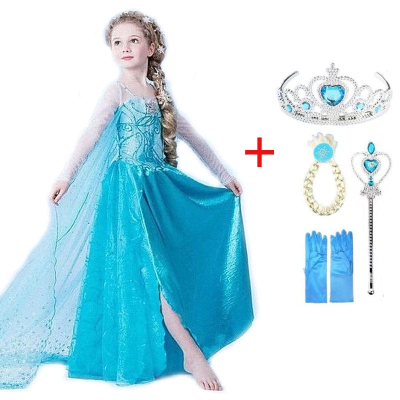 Princess Blue - Enchanting Princess Outfit with Accessories