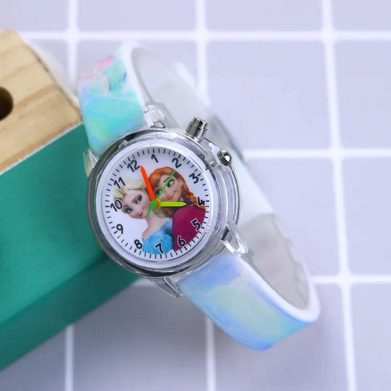 Glow-in-the-Dark Children's Watch – Available in Spider-Man and Frozen Designs