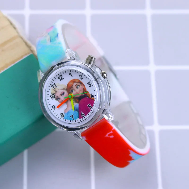 Glow-in-the-Dark Children's Watch – Available in Spider-Man and Frozen Designs