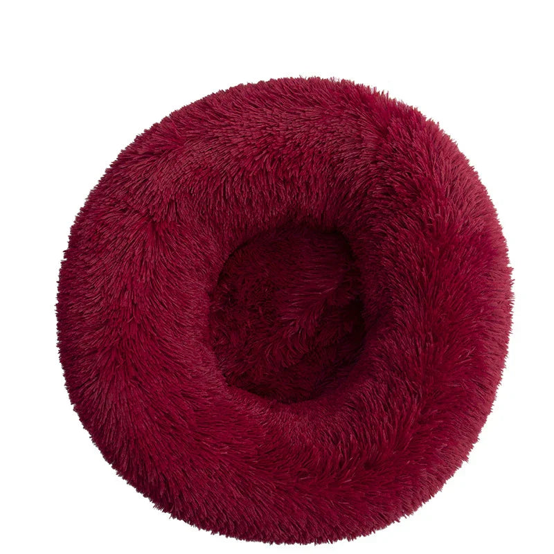 SnuggleNest Donut Bed – Soft and Soothing for Cats and Dogs
