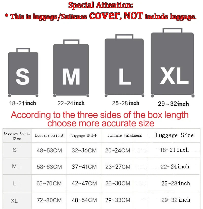 Funny Expression Luggage Cover – Protective Travel Cover for Suitcases 18-32 Inches