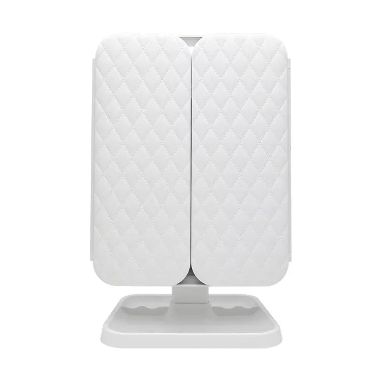Lumière Makeup Mirror with LED Lighting – Adjustable Magnification and Stylish Storage