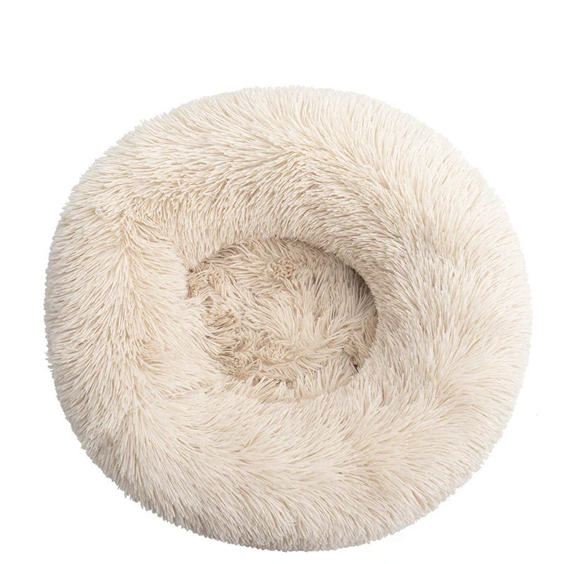 SnuggleNest Donut Bed – Soft and Soothing for Cats and Dogs