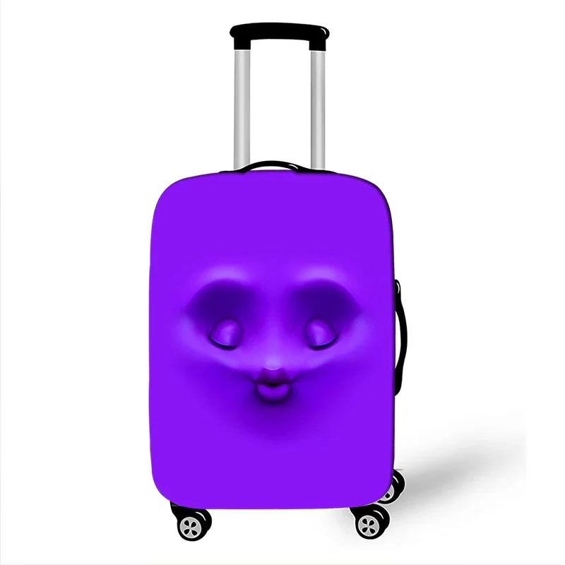 Funny Expression Luggage Cover – Protective Travel Cover for Suitcases 18-32 Inches