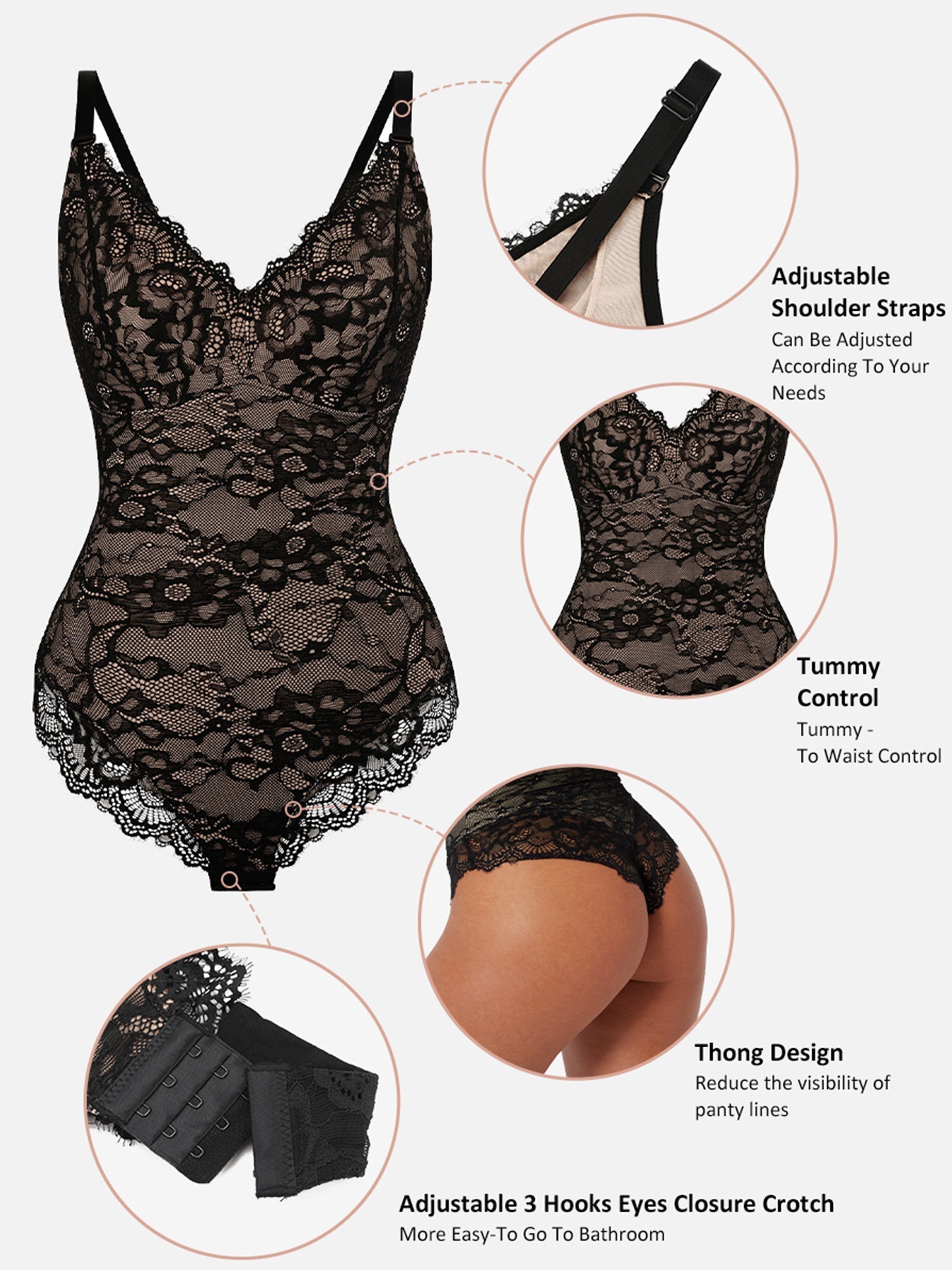 Seductive Lace Bodysuit - Elegant and Sexy Lingerie for Special Moments