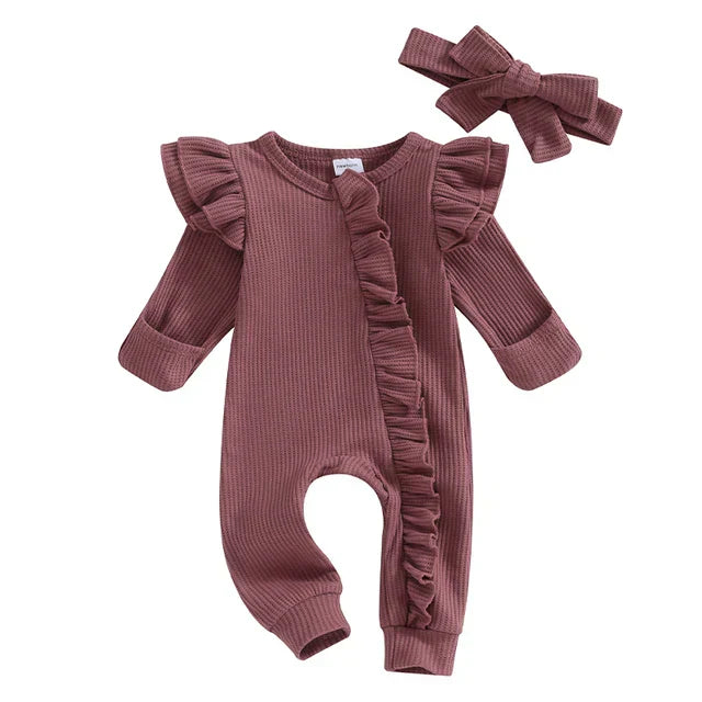 Sofie Ruffle Baby Suit – Soft Jumpsuit with Playful Details