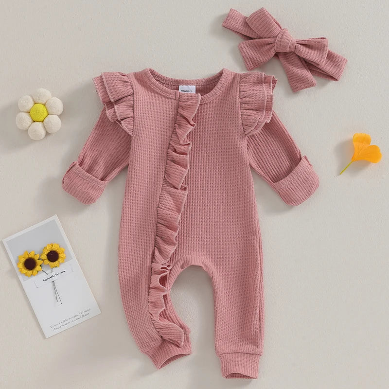Sofie Ruffle Baby Suit – Soft Jumpsuit with Playful Details