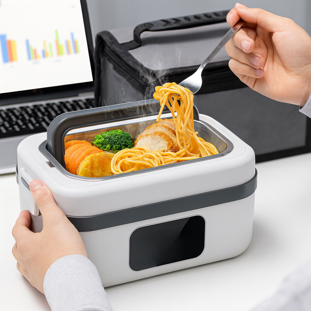 Electric Lunch Box with Battery – Warm Food on the Go and at Work