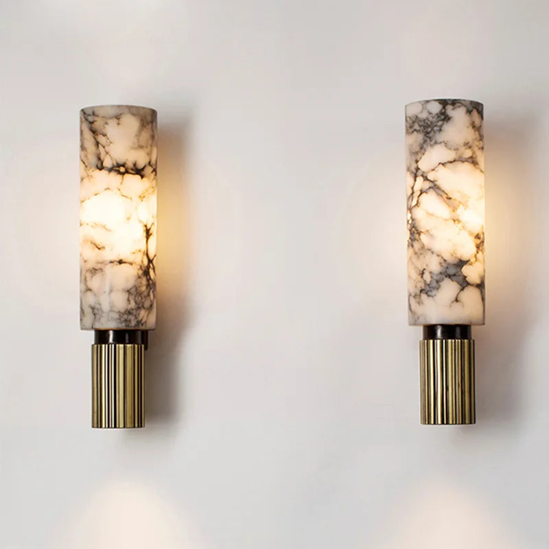 Wall Lamp with Marble Effect – Stylish and Atmospheric Design