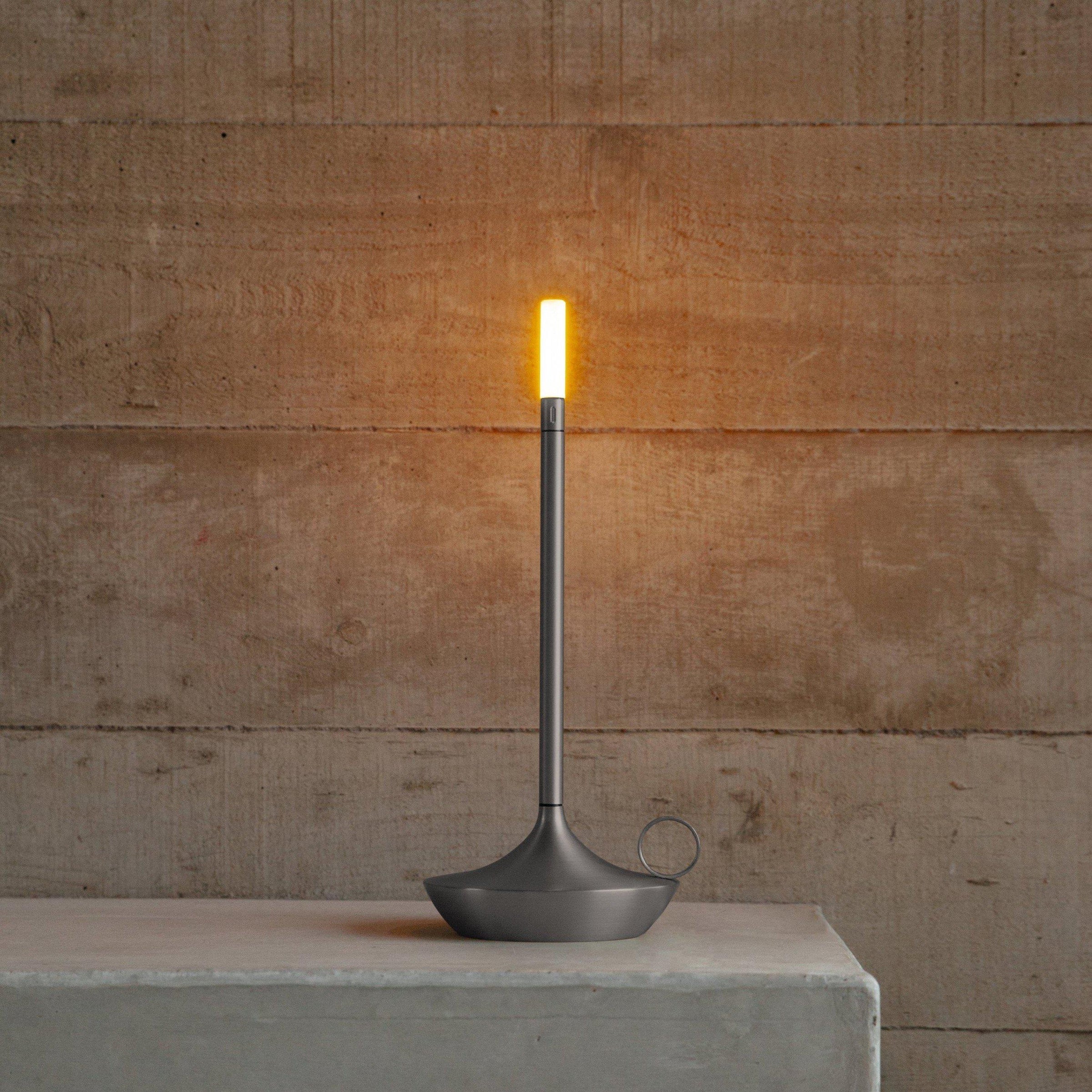 LumaGlow Dimmable LED Candle Lamp – Elegant & Wireless with Long Battery Life