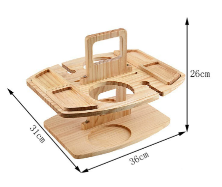 Elegant Wooden Picnic Wine Table – Practical and Luxurious