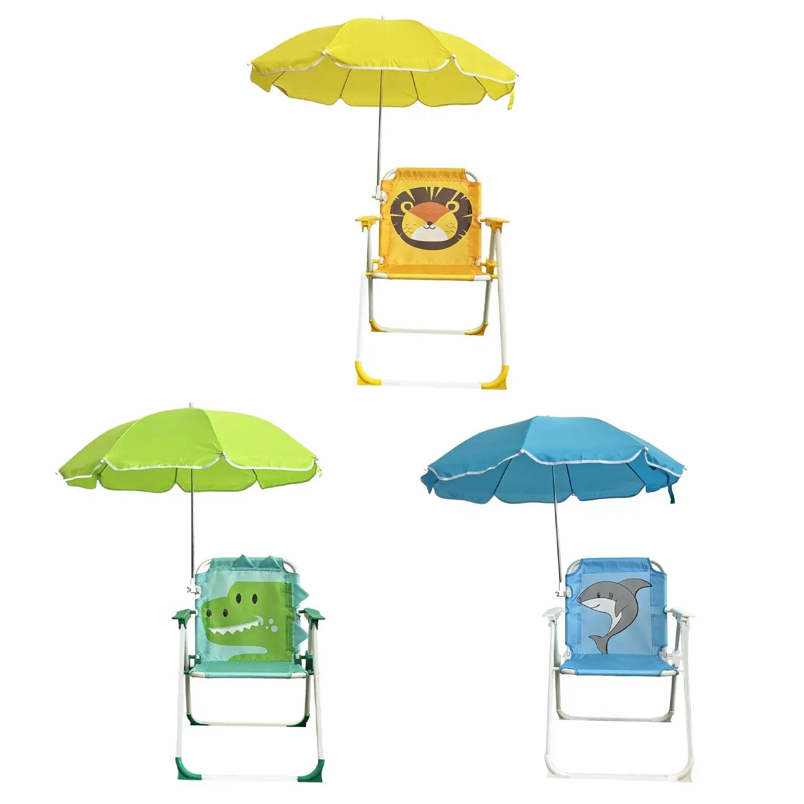 Children's Beach Chair with Sunshade - Foldable and Perfect for Camping and Garden