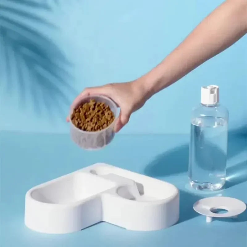 PetFeed Duo Bowl - For Easy Feeding and Drinking