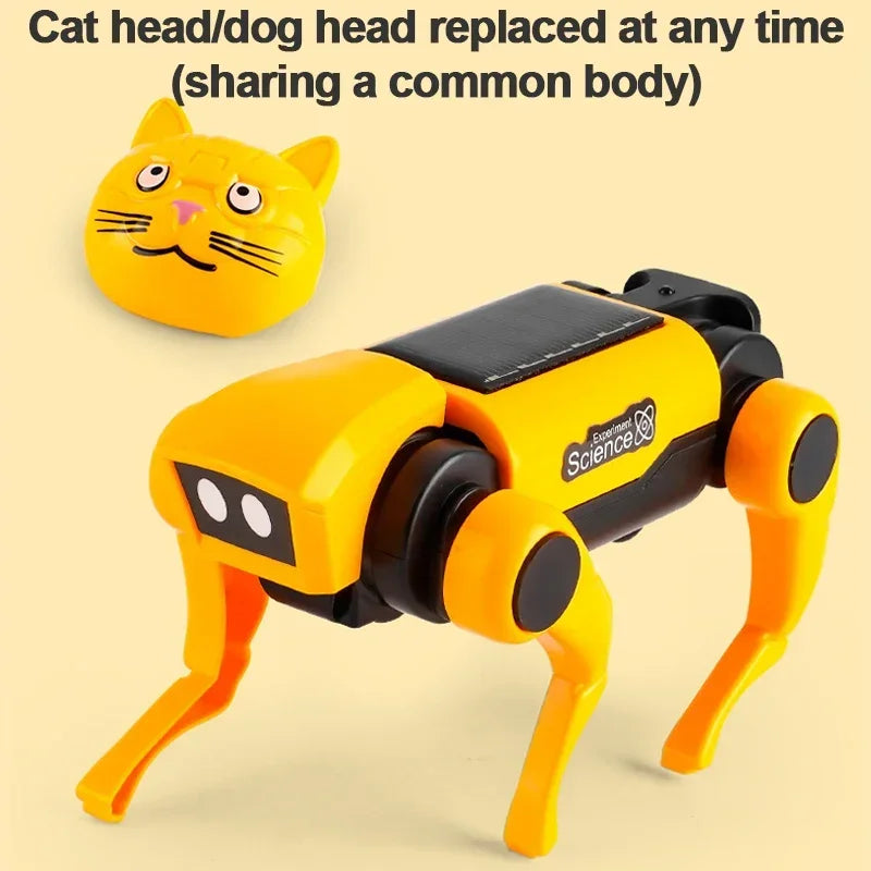 Educational Solar Energy Robot – 2-in-1 Dog and Cat Building Set
