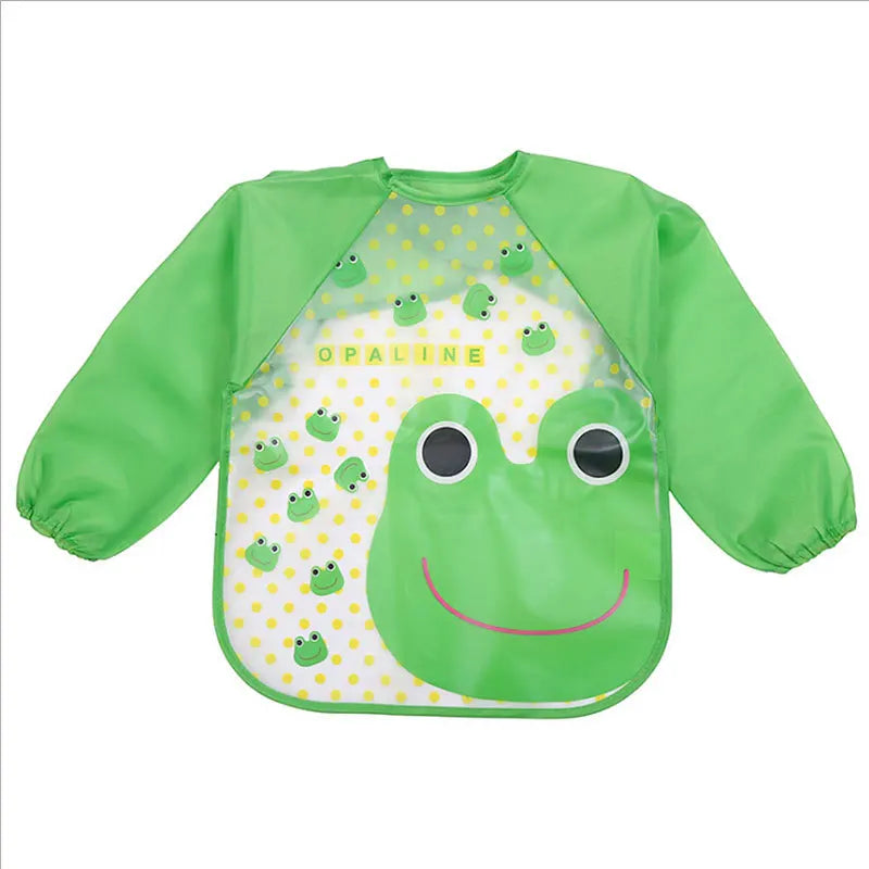 Mila Protective Children's Apron - Waterproof Long Sleeves for Eating and Painting