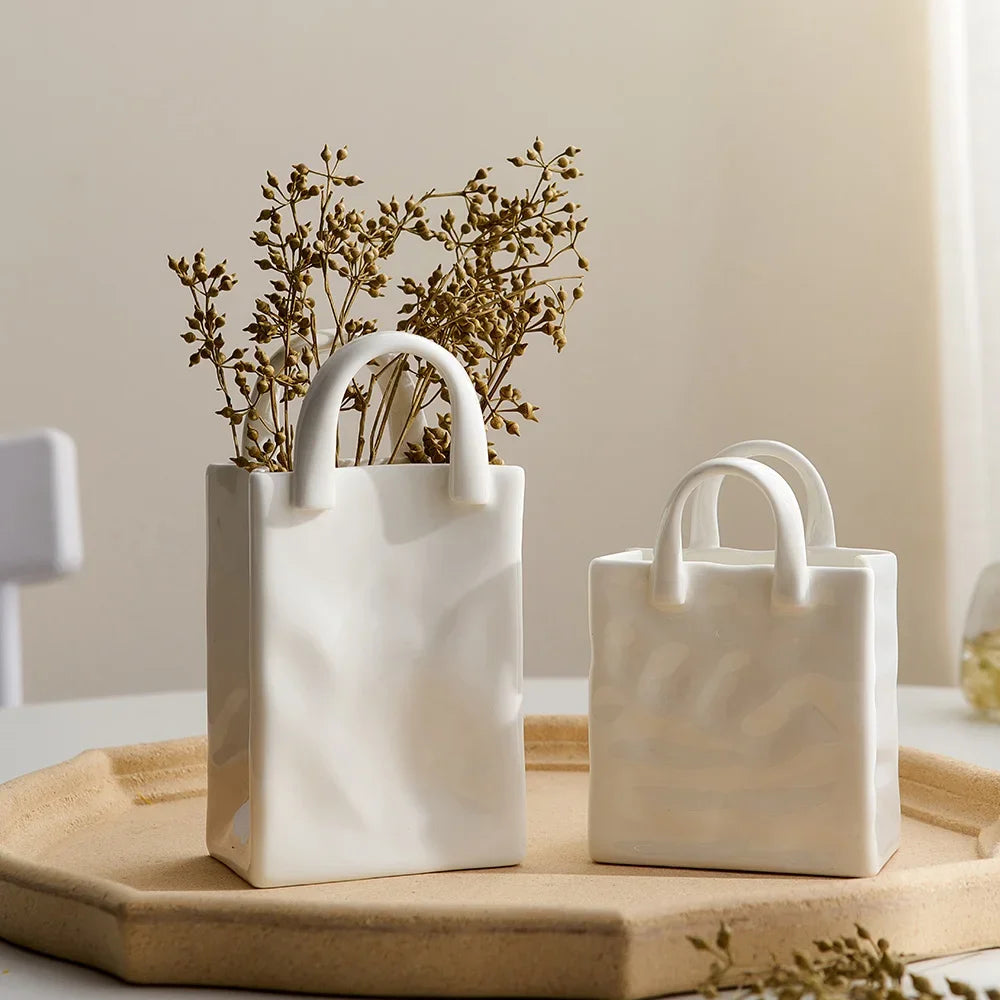 Unique Handle Vase - Modern and Stylish