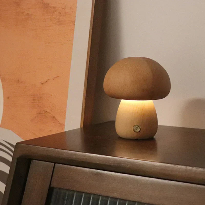 Mushroom Table Lamp – Warm LED Lighting with Touch Control